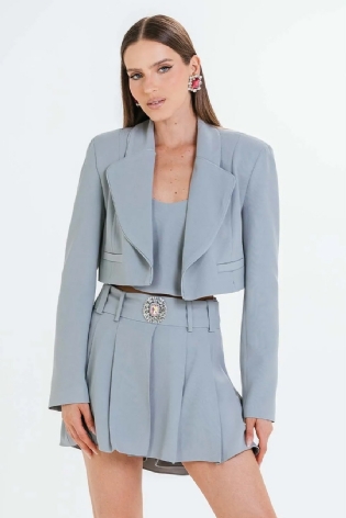 BLAZER CELESTE CHARTH