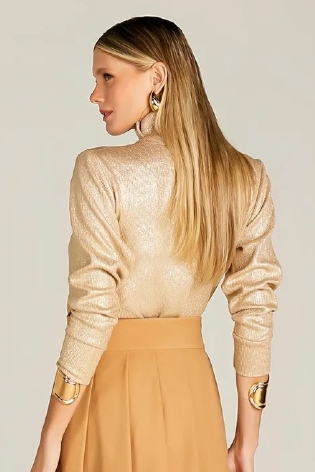 BLUSA GOLA ALTA ANNE FERNANDES