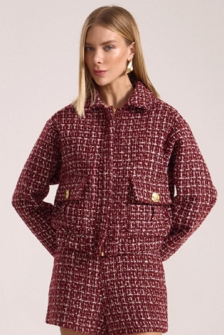 JAQUETA EM TWEED COM BOLSO LOFT747