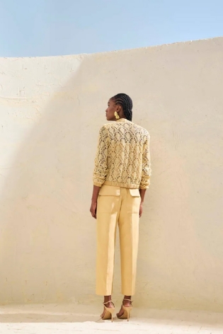 JAQUETA TRAMAS RAFIA SKUNK