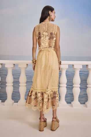 CONJUNTO TELA FLORES SKAZI