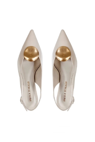 SCARPIN HELO BAUNILHA PAULA TORRES