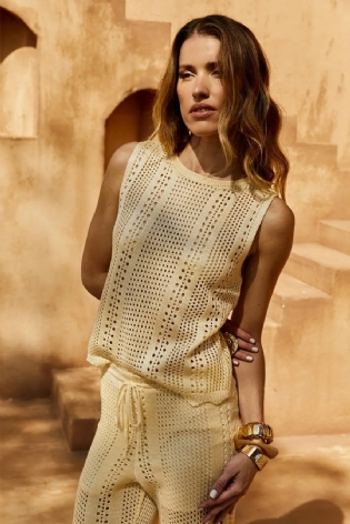 CONJUNTO REGATA E CALÇA TRICOT CASUALLI