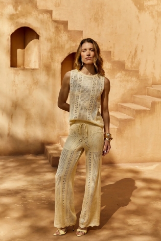 CONJUNTO REGATA E CALÇA TRICOT CASUALLI