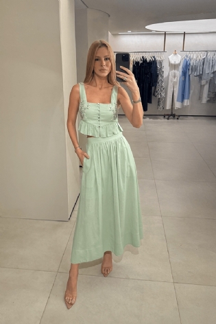 CONJUNTO BORDADO FLORAL SKUNK