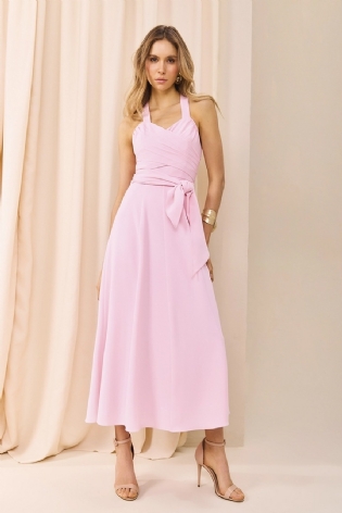 VESTIDO MIDI CRUZADO SKAZI