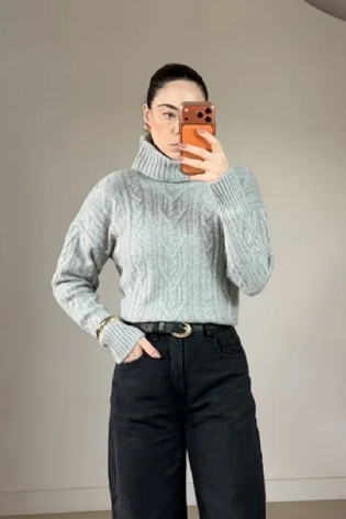 BLUSA TRICOT TRANÇAS BRITANIA CASUALLI